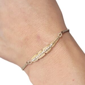 Thin Chain Gold Colored Bracelet